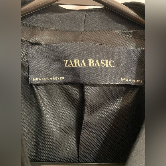 NWT Zara Mini V Neck Buttoned Pockets Sleeveless Preppy Vest Dress Size Medium - Picture 14 of 16